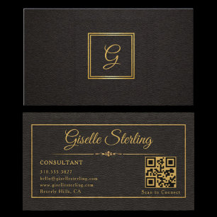 Gemonogrammeerde QR-code voor consultant Visitekaartje
