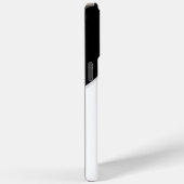 Gemonogrammeerde Retro Zwart & Wit Kleurblok Case-Mate iPhone Case (Achterkant / Rechts)