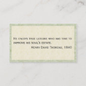 Gemonte Gem Hummingbird Persoonlijke Mediakaarten Visitekaartje (Achterkant)