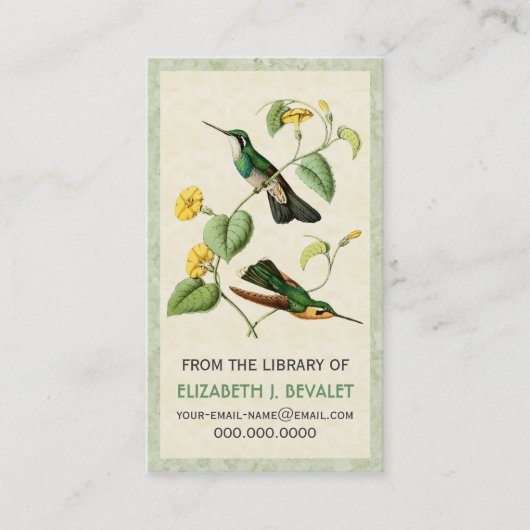Gemonte Gem Hummingbird Persoonlijke Mediakaarten Visitekaartje (Voorkant)