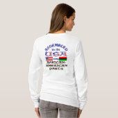 Gemonteerd in de VS met Afro-Amerikaanse Onderdele T-shirt (Achterkant volledig)