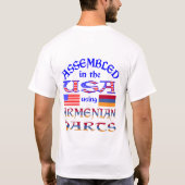 Gemonteerd in de VS met Armeense onderdelen T-shirt (Achterkant)
