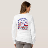 Gemonteerd in de VS met Chileense Onderdelen Dames T-shirt (Achterkant volledig)