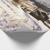 Gemonteerd - Winterlandschap in Lillehammer Cadeaupapier (Hoek)