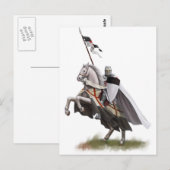 Gemonteerde Knight Templar Briefkaart (Voorkant / Achterkant)