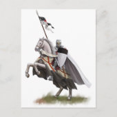 Gemonteerde Knight Templar Briefkaart (Voorkant)