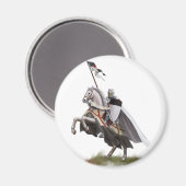 Gemonteerde riddertempel magneet (Voorkant / Achterkant)