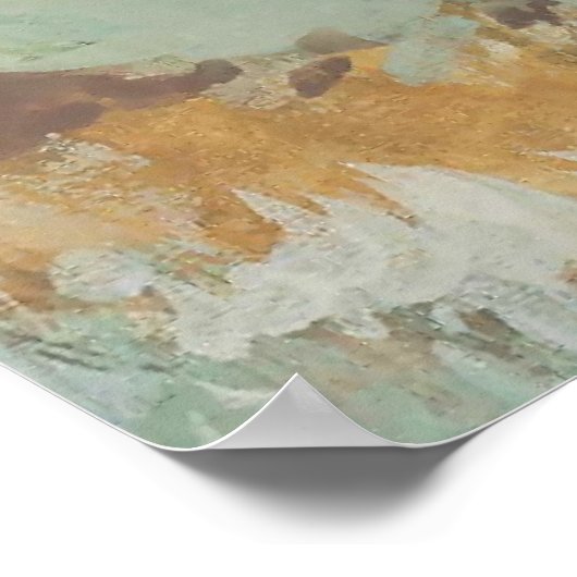 Gemonteerde ruiter Westerne kunst van Edward Borei Poster (Hoek)