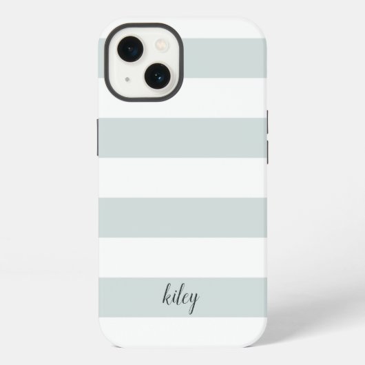 Gemonteerde streep iPhone hoesje (Achterkant)