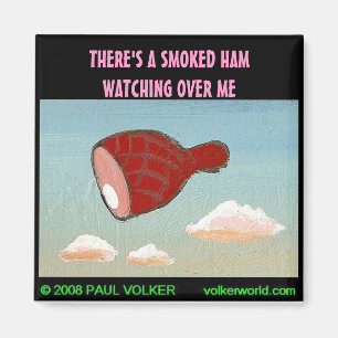 GEMOOKT HAM $3,00 MAGNEET