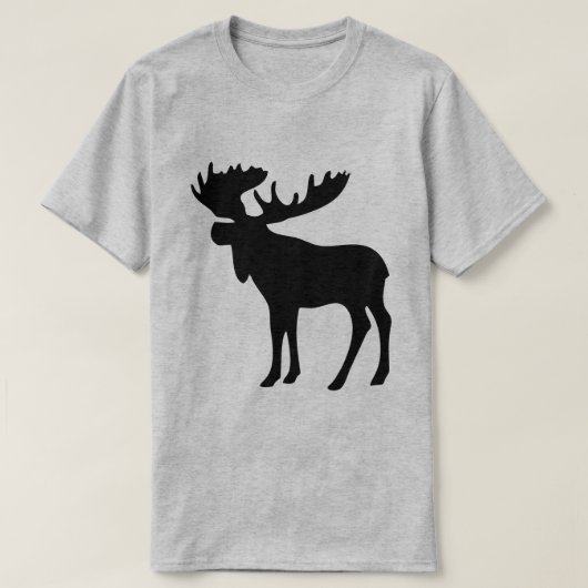  GEMOOKT HOOFD. MOOSE ANTLERS T-SHIRT (Design voorkant)