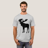  GEMOOKT HOOFD. MOOSE ANTLERS T-SHIRT (Voorkant volledig)