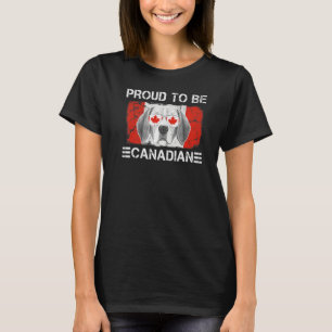 Gemorst om Canadees Hondenliefhebber Canada Roots T-shirt