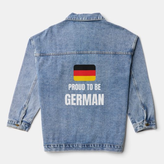 Gemorst om Duits te worden Denim Jacket (Achterkant)