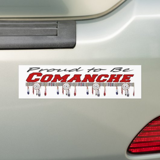 Gemorst tot Comanche Bumpersticker (Op auto)
