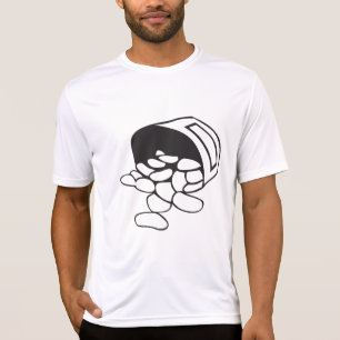 Gemorste Bonen Zwart en Wit Omlijning T-shirt