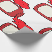 Gemorste Jam Schattigee Rode Jelly Jar Cadeaupapier