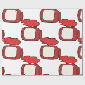 Gemorste Jam Schattigee Rode Jelly Jar Cadeaupapier (Vlak)