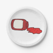 Gemorste Jam Schattigee Rode Jelly Jar Papieren Bordje (Voorkant)