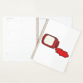 Gemorste Jam Schattigee Rode Jelly Jar Planner (Display)