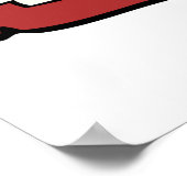 Gemorste Jam Schattigee Rode Jelly Jar Poster (Hoek)