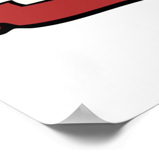 Gemorste Jam Schattigee Rode Jelly Jar Poster (Hoek)