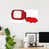 Gemorste Jam Schattigee Rode Jelly Jar Poster