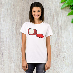 Gemorste Jam Schattigee Rode Jelly Jar T-shirt
