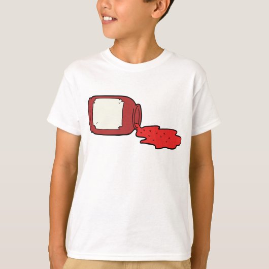 Gemorste Jam Schattigee Rode Jelly Jar T-shirt (Voorkant)