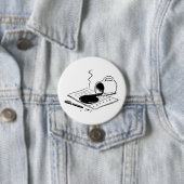 Gemorste koffie op rapport Grappig kantoormishap Ronde Button 7,6 Cm (In situ)