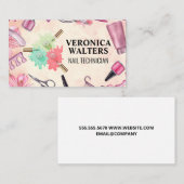 gemorste nagellak | Manicure Tools Klantenkaartje (Voorkant / Achterkant)