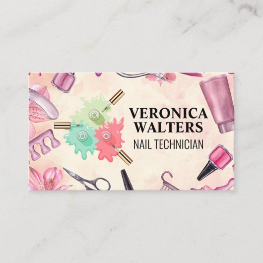 gemorste nagellak | Manicure Tools Klantenkaartje (Voorkant)