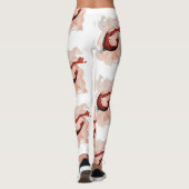 Gemorste rode wijn glas – Elegante en expressieve  Leggings (Achterkant)