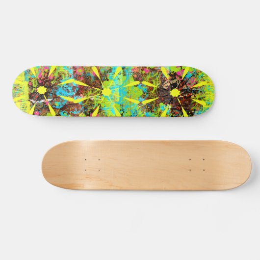 gemorste verf persoonlijk skateboard (Horizontaal)