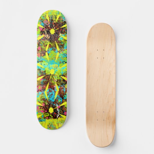 gemorste verf persoonlijk skateboard (Voorkant)