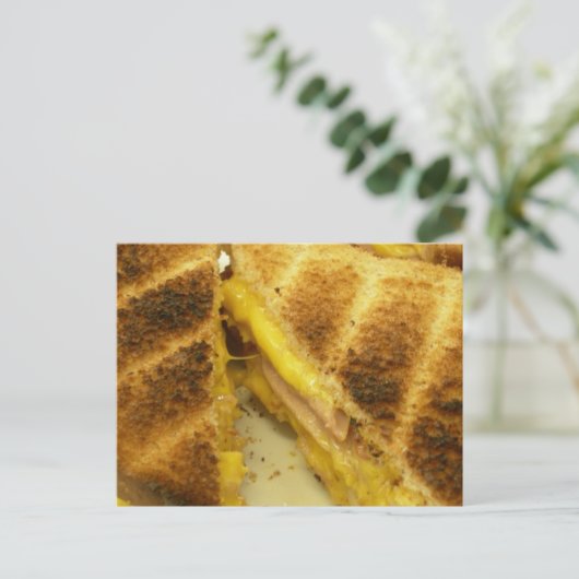Gemoste ham en kaas briefkaart (Staand voorkant)