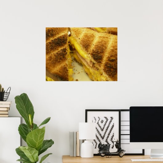 Gemoste ham en kaas poster (Thuiskantoor)