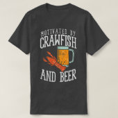 Gemotiveerd door kraaien en bier t-shirt (Design voorkant)