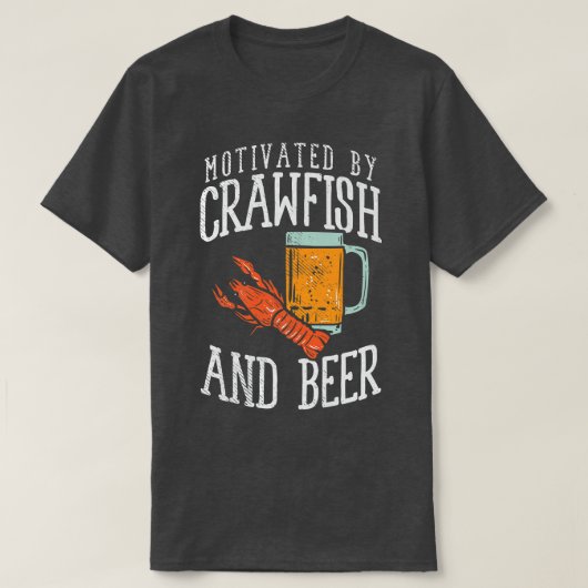Gemotiveerd door kraaien en bier t-shirt (Design voorkant)
