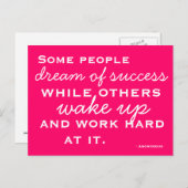 Gemotiveerd en geïnspireerd Briefkaart (Voorkant / Achterkant)