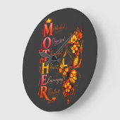 Gemotiveerd moeder vlinder shirt grote klok (Hoek)