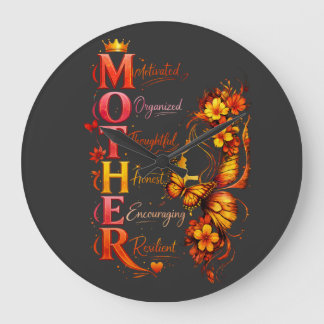 Gemotiveerd moeder vlinder shirt grote klok