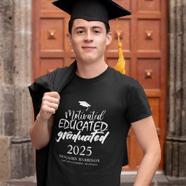 Gemotiveerd Opgeleid Afgestudeerd | Afstuderen T-shirt