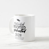 Gemotiveerd Opgeleid Afgestudeerd Koffiemok (Voorkant links)