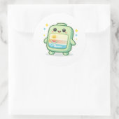 Gemotiveerd Ronde Sticker (Tas)