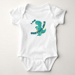 GEMOTIVEERDE SCHATTIGEE DINO - T-REX ROMPER