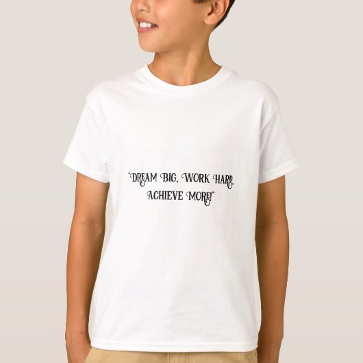 Gemotiveerde slogan T- Shirt (Voorkant)