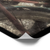  gemotoriseerd fietsenPoster Poster (Hoek)