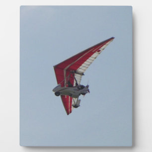 Gemotoriseerde hangglider fotoplaat