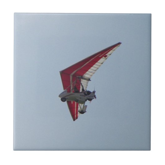 Gemotoriseerde hangglider tegeltje (Voorkant)